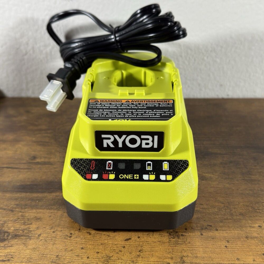 Ryobi ONE+ 18V Lithium-Ion 2 Ah Battery MODEL PBP003 Charger PCG002 New W/O Box - Picture 2 of 11